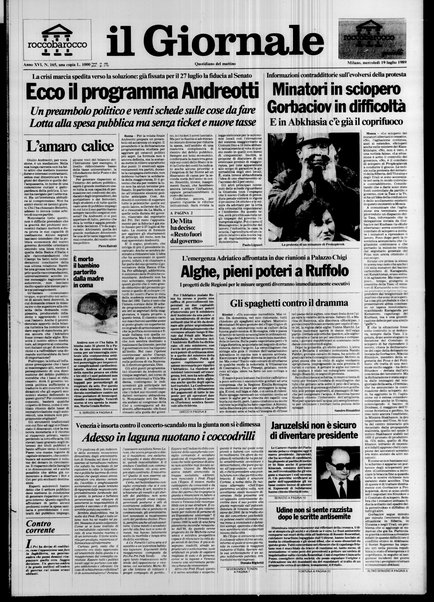 Il giornale : quotidiano del mattino